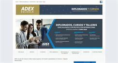 Desktop Screenshot of escuela.adexperu.edu.pe
